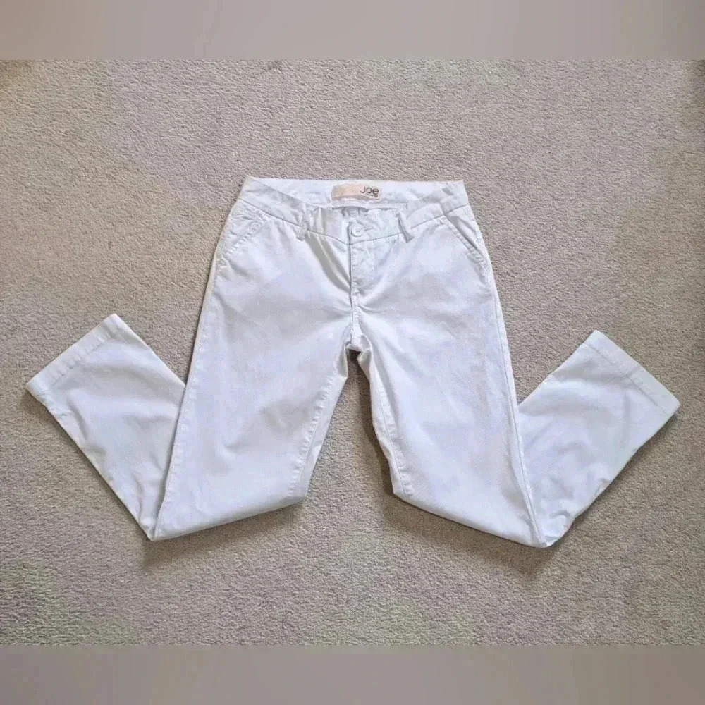 ❤️ Joe Fresh White Ankle Length Pants Size 2 Cotton